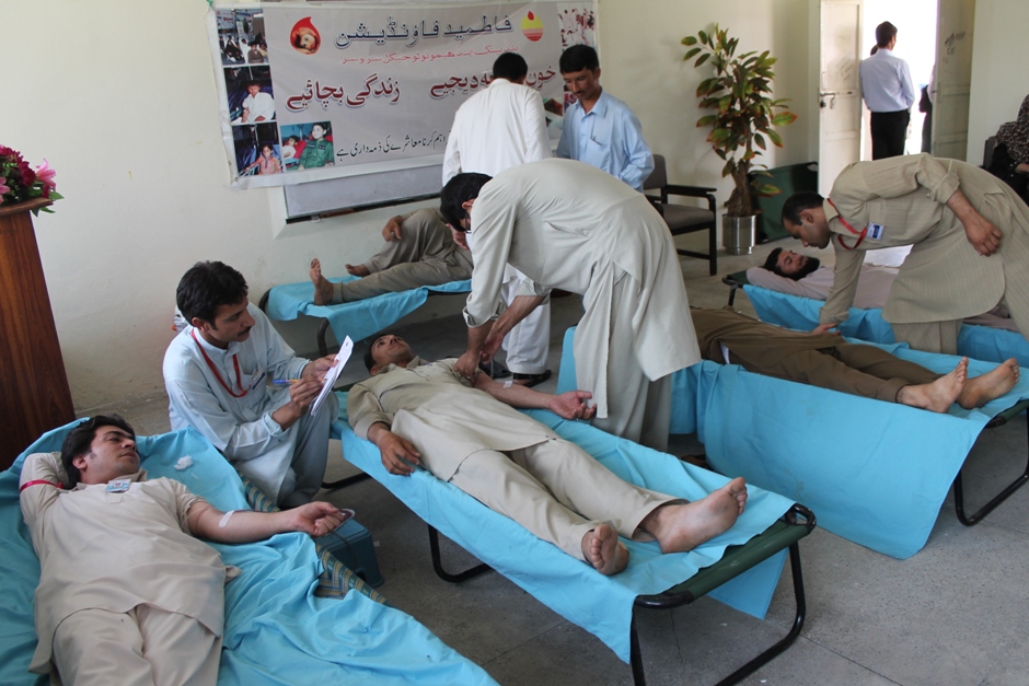 Blood Donation Camp at the University of Swabi