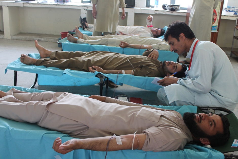 Blood Donation Camp at the University of Swabi