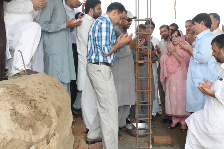 First Brick Laying Ceremony of New Campus, University of Swabi