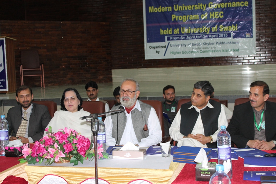 Opening Ceremony of five-day Indigenous on Campus Training Workshop under Modern University Governance Program of HEC Held at University of Swabi
