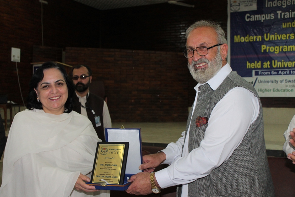 Opening Ceremony of five-day Indigenous on Campus Training Workshop under Modern University Governance Program of HEC Held at University of Swabi